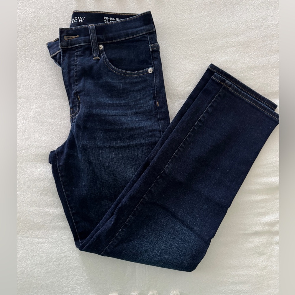 J. Crew Dark Indigo Slim Straight Jean